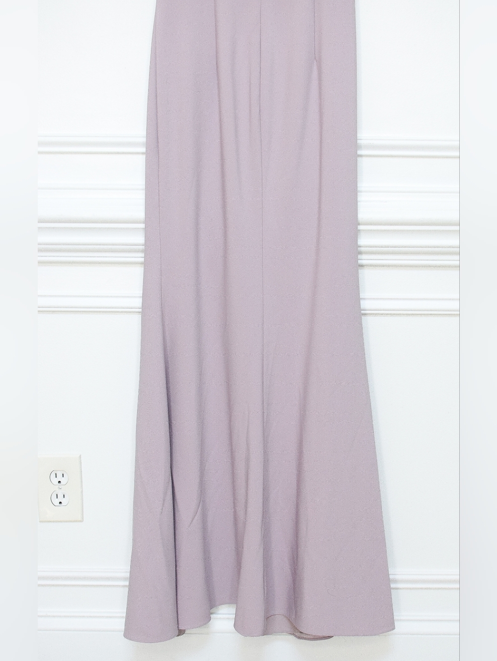 Gia Franco Mauve Purple Embellished Bow Floor Length Trumpet Evening Gown Size 4 - Picture 10 of 13